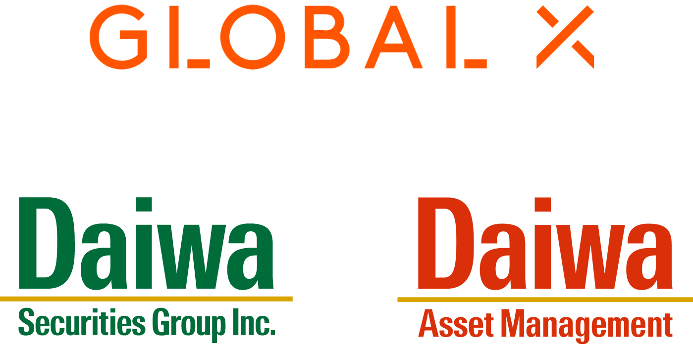 Daiwa and Global X logos