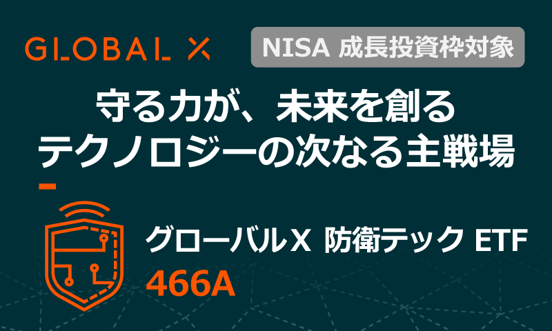 グローバルX 防衛テック ETF（466A）のご紹介